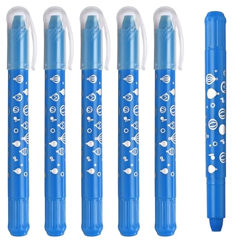 PATIKIL Watercolor Gel Crayon, 6Pcs Twist Coloring Crayons, Dark Blue - color: Dark Blue