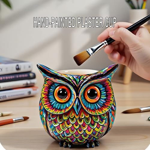3D Owl Resin Molds, Animal Plaster Silicone Molds for Epoxy Resin | Owl Candle Silicone Molds for Casting, Concrete, Flower Pot, Pen Holders, Diy Art Crafts, Home Decor, Planter, Candle Holders - color: Owl Resin Mold