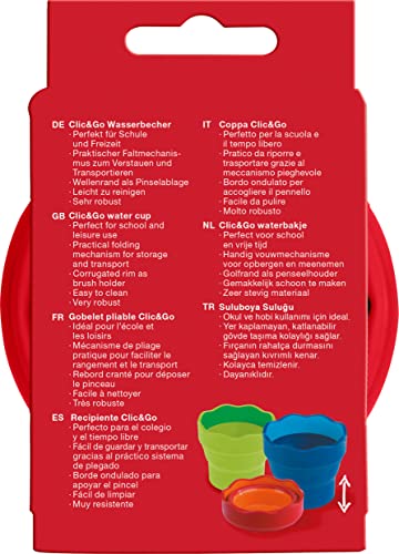 Faber-Castell Clic and Go Red Water Cup - color: Red