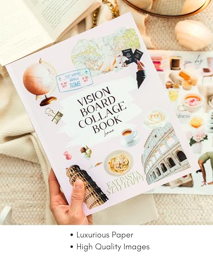 Lamare Vision Board Collage Book - 1000+ Images & Vision Board Supplies | Bring Your Dreams to Life | Collage Kit, Vision Board Kit, & Collage Supplies for Manifestation, Scrapbooking, & Inspiration - color: Collage Book