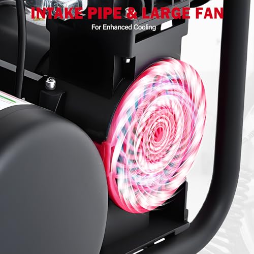 2 Gallon Quiet Oil Free Air Compressor With Air hose, Only 68dB, 1.2HP