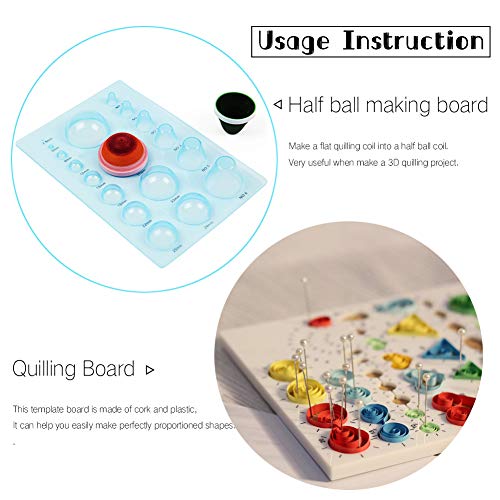 IMISNO DIY Quilling Kit with Paper Crimper, Tools&Strips for Beginners - color: pink