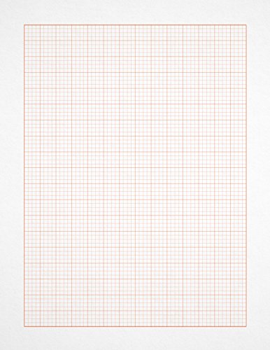Design Ideation Grid PAD. Removable Sheet. Premium Paper. Smart-Bind Reinforced Lay Flat Binding. Orange Grid. (8.5" X 11") PAD-2550-TS (1 Book) - size: 1 PAD