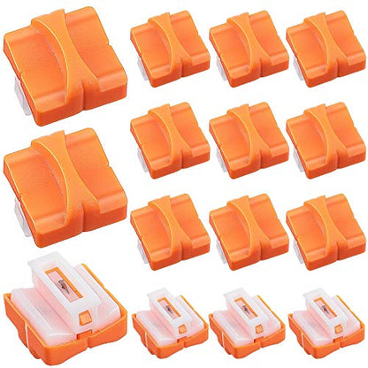 15 Pieces Paper Cutter Replacement Blade with Security Safeguar Paper Trimmer Blades Refill(Orange) - color: Orange