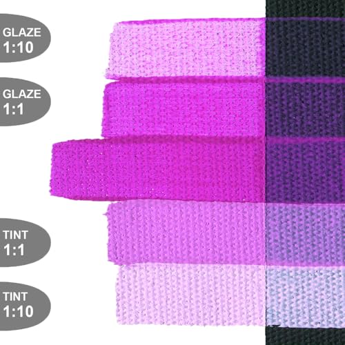 GOLDEN SoFlat Matte Acrylics, Fluorescent Violet, 4 fl. oz. Jar | Artist grade paint with gouache-like matte coverage, acrylic durability, and smooth self-leveling consistency.