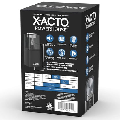 X-ACTO® Powerhouse® Electric Pencil Sharpener Black