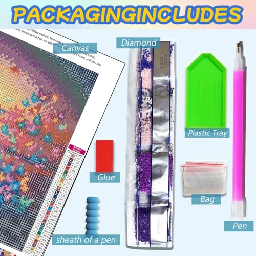 Dugsmgd Butterfly Diamond Art Kits for Adults, Diamond Painting 12X12 Inch - color: Butterfly Girl
