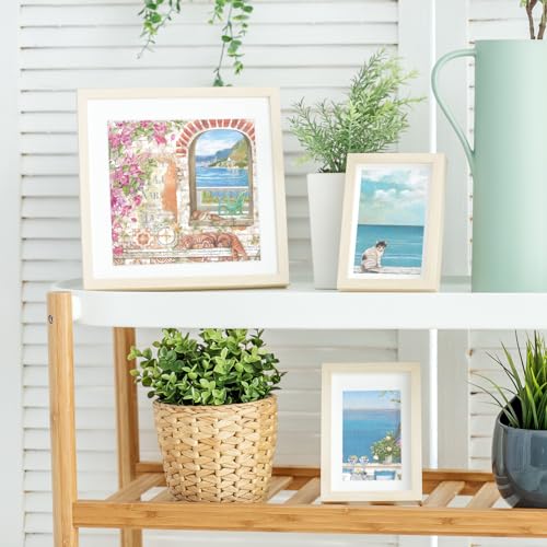 Scrapbook Paper, 24 Sheets 6"×6" 160gsm Single-Sided Patterned Cardstock - color: 24 sheets-seaside cabin