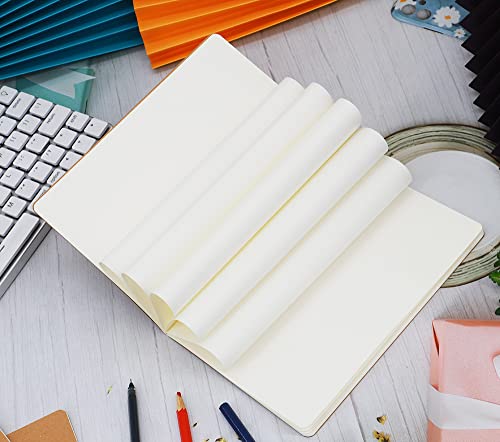 24 Pack A5 Kraft Notebooks, 60 Blank Pages Travel Journal Bulk, Soft Cover Notebooks for Women Girls Students, Making Plans Writing Memos Office School Supplies, 8.3 X 5.5 in - style: 24pack Blank page