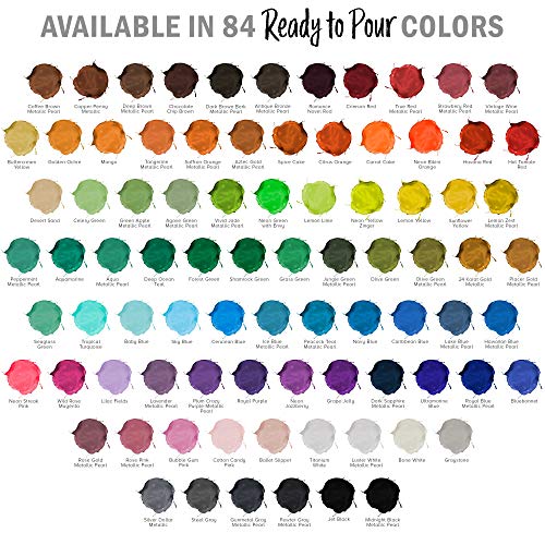 Pouring Masters Wild Rose Magenta Ready to Pour Acrylic Pouring Paint - Premium 32-Ounce Pre-Mixed Fluid Acrylic Paint - Fluid Art Supplies for Canvas, Wood, Paper, Tile & Rocks