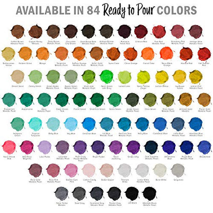 Pouring Masters Wild Rose Magenta Ready to Pour Acrylic Pouring Paint - Premium 32-Ounce Pre-Mixed Fluid Acrylic Paint - Fluid Art Supplies for Canvas, Wood, Paper, Tile & Rocks