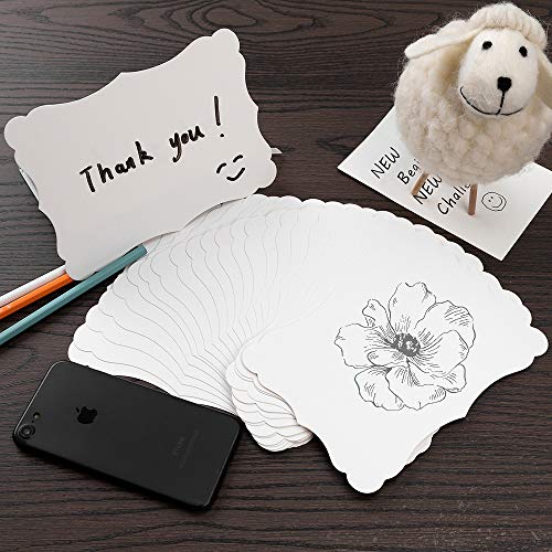 50 Pack Blank Kraft Greeting Cards, White, 4x6IN | Thick Cardstock Paper, For DIY Gift Cards, Menus, Baby Shower Invitations, Wedding Invitations - color: White, size: 4x6IN