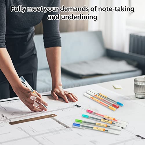 XSG Premium Gel Ink Pen Fine Point Pens Ballpoint Pen 0.5mm for Japanese Office School Stationery Supply24 Packs - color: 24colorful