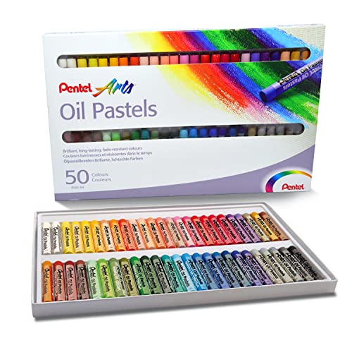 Pentel Oil Pastels - Set 50 - size: 50 Count (Pack of 1)