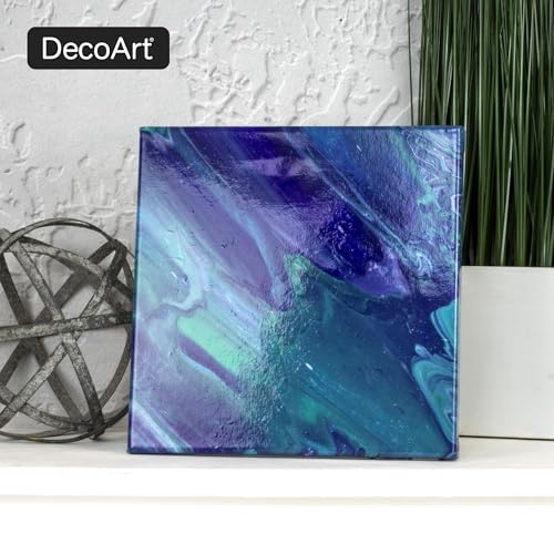 DecoArt Fluid Art Ready-to-Pour Paint Set – Galactic Colors, Set of 6 (4 fl oz Bottles) – Acrylic Pouring Paints for Canvas, Wood & DIY Art Projects - color: Multi – Galactic
