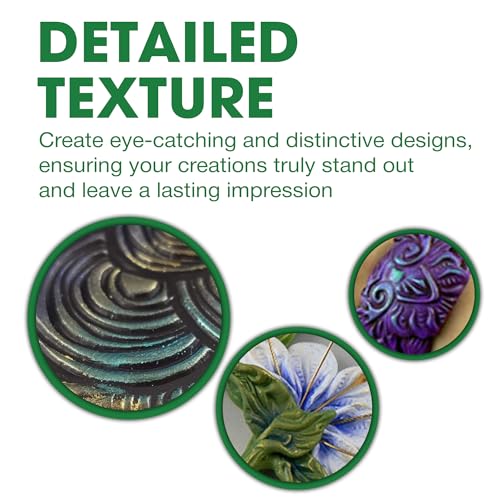 AVES Co Rubber Texture Clay Stamps Taffy Pull- Make an Impression with - style: Taffy Pull