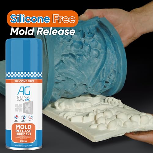 Adhesive Guru Non Silicone Epoxy Mold Release Spray (6.76 fl oz), Silicone-Free Release Agent Aerosol Spray for Epoxy Resin Molds, 1 Pack - color: 6.76 fl oz, size: 1 Pack