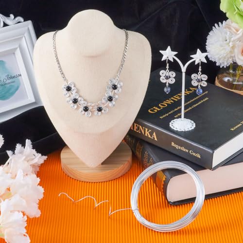 Pandahall 6 Gauge Aluminum Wire 4mm Thickness Silver Color Flexible Metal Floral Wrapping 16m/52Ft Manual Arts Jewelry Making Wire for DIY Crafts