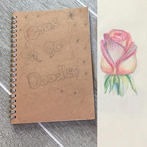 20 Pack A5 Unlined Spiral Notebook, 120 Pages/60 Sheets Softcover Kraft Blank Stketch Book Journal Notebook, Sketch Pad for Drawing, Sketching, Writing, 8.3 x 5.5 inch - size: A5 120 Pages 20 PCS