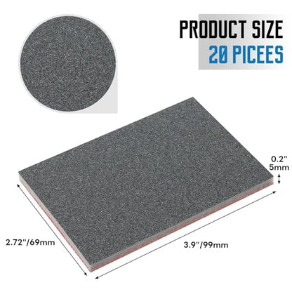 20Pcs Sanding Sponge, 3 x 4 Inch Soft Foam Sanding Block, 180 Grit - style: 180 Grit