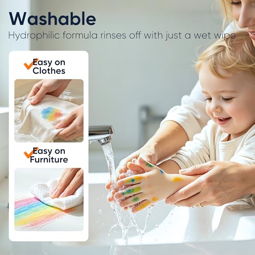 finenolo 36 Colors Twist Crayons for Toddlers and Kids, Washable - color: 36 Colors