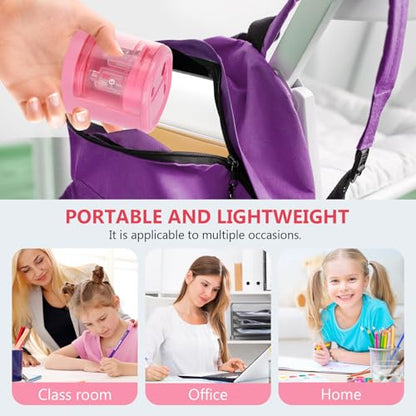 Electric Pencil Sharpener, Double Hole (Pink) - color: Pink