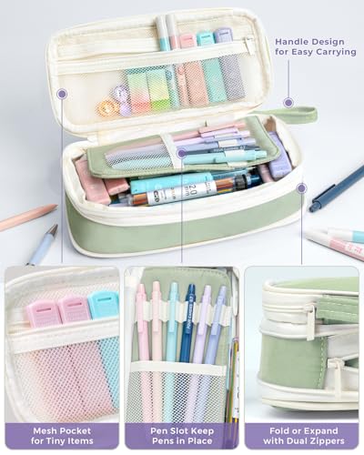 Four Candies 36PCS Mechanical Pencil Set with 624 Lead Refills (Green) - color: Green