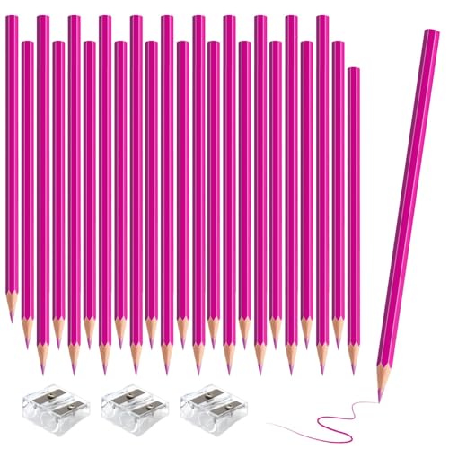36 Pack Pink Colored Pencils for Kids, Pre-sharpened Art Pencils Back to School Supplies Set, Drawing Sketching Pencils for Students, Teachers, Classroom - color: pink