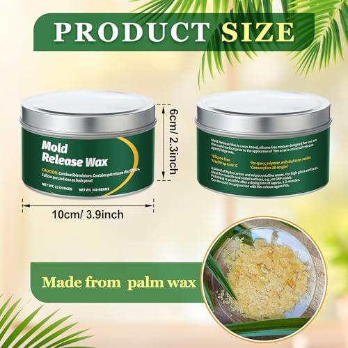 MTLEE 2 Pack 12oz Can Mold Release Wax Mold Release Agent