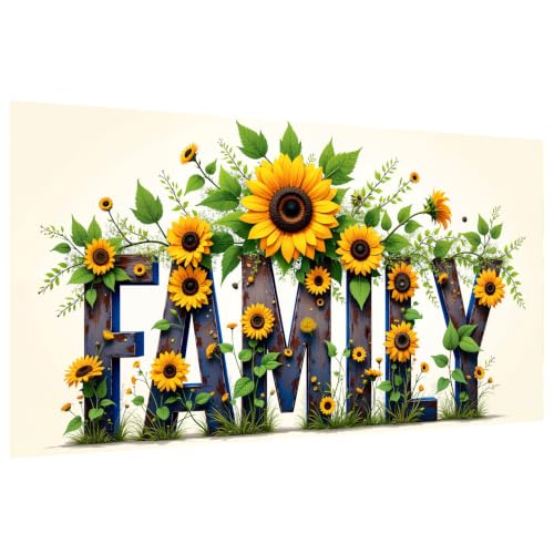 YOYA Large Diamond Art Kits for Adults, Sunflower 5D Diamond Painting | Full Drill Diamond Art Sunflower, Round Drill, HD Canvas, Fun and Relaxing, Gem Art, Home Wall Decor, Gifts, 27.5x15.7 Inch - color: Sunflower 506