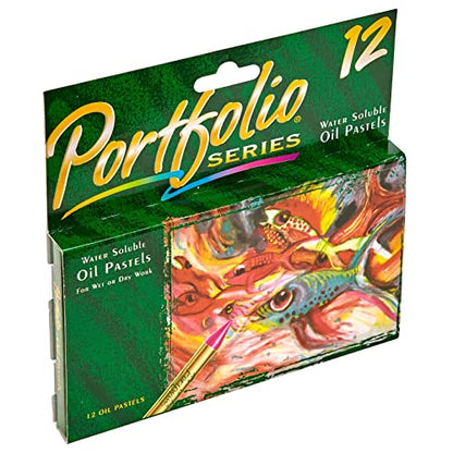 Crayola Oil Pastels Portfolio Series, Water Soluble, Colors may vary, 12 Count (52-3612)