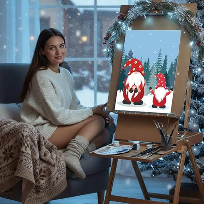 Sherr 12 Pcs Pre Drawn Canvas for Adults,Winter Xmas,8 x 10 Inch - size: 8 x 10 Inch, style: Winter Xmas
