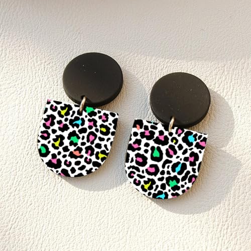 10 Sheets Clay Transfer Paper for Earrings & Polymer Clay, Leopard Print Pattern Water Transfer Paper for Polymer Clay Jewelry Necklaces Pendants DIY Craft Supplies 5.82x3.93inch - color: Leopard Print