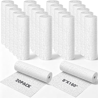 Nuogo 20 Pack Plaster Cloth Gauze Bandage Roll Bulk 5 Yards,8 x 180 Inch