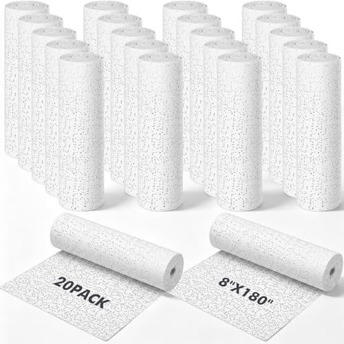 Nuogo 20 Pack Plaster Cloth Gauze Bandage Roll Bulk 5 Yards,8 x 180 Inch