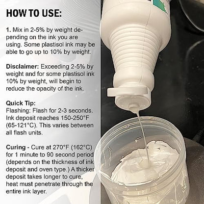 Rapid Cure® Screen Printing Plastisol Ink Curable Reducer - Quart | Screen Printing Ink Viscosity Reducer, Screen Printing Ink Thinner, Additive and Screen Printing Supplies - Quart - size: 32 fl oz
