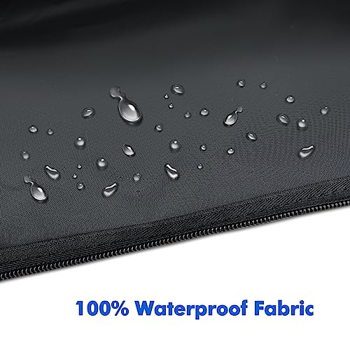 ZKOO Art Portfolio Bag, Light Weight Art Canvas Portfolio Case with Nylon Shoulder Strap, Carrying Storage Case for Artwork, Poster, Sketching, and Drawing (Compatible 18 * 24 Inch-Black) - size: 18*24in Black