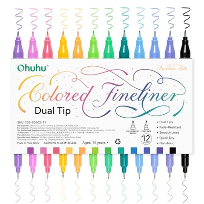 Ohuhu Marker Sketchbook + Ohuhu Fineliner Pens