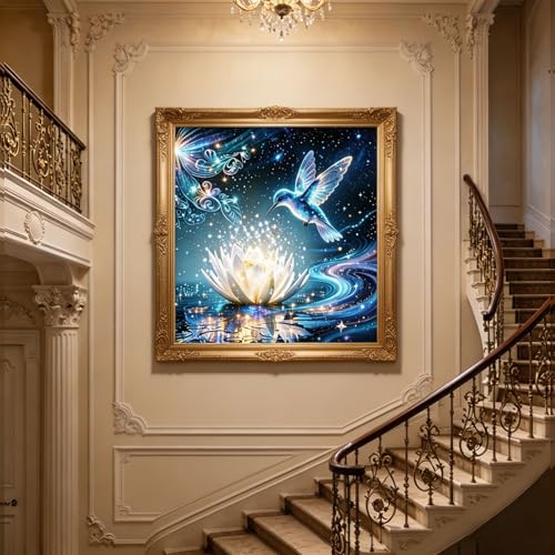 Hummingbird Diamond Art Kits for Adults, Bird Diamond Painting Kits - color: KM1096-1