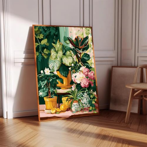 WUDWL Potted Plants Diamond Painting Kits for Beginner Adults - color: DP04856