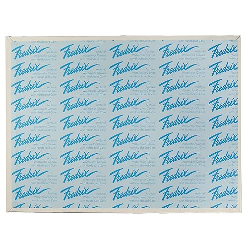FREDRIX Artist Series Primed Watercolor Archival Canvas Board, 9" x 12" - size: 9" x 12"