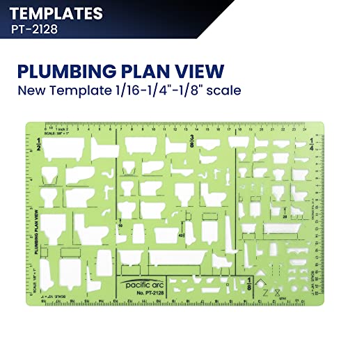 Pacific Arc, Template, Plumbing Plan View, 1/16-1/4"-1/8" Scale - style: Plumbing Plan View