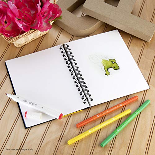 Bee Paper - 5.5" x 8" Creative Marker Drawing Journal - size: 5-1/2-inch x 8-inch, 50 Sheet Art Journal, style: Marker Art Journal