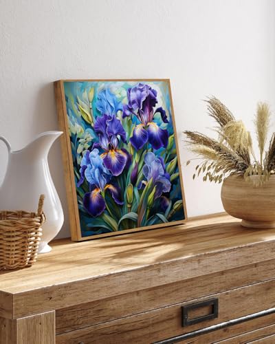 TCDZMYGS Flower Paint by Numbers Kit for Adults Beginner,10x10 inch - color: diamond art-flower-1030-2