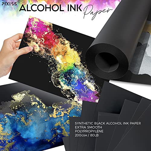 Large Black Drawing Paper Roll (23x50.25, 200gsm) - Premium Art Paper for Drawing and Painting - Great for Classrooms and Creative Projects - size: 23x50 (Roll)