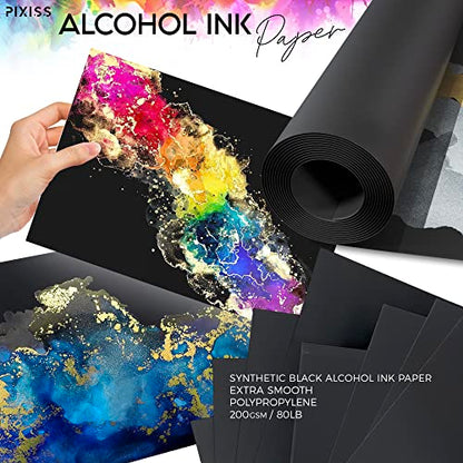 Large Black Drawing Paper Roll (23x50.25, 200gsm) - Premium Art Paper for Drawing and Painting - Great for Classrooms and Creative Projects - size: 23x50 (Roll)