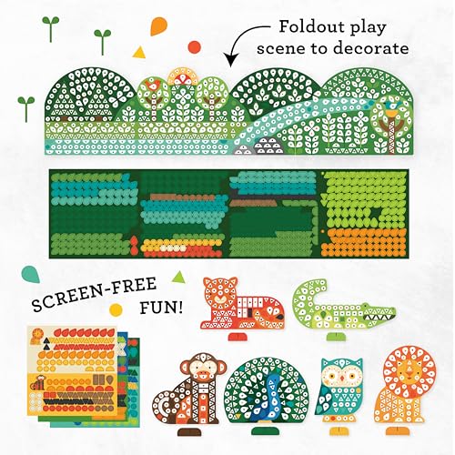 Petit Collage Mosaic Sticker Activity: Animal Friends