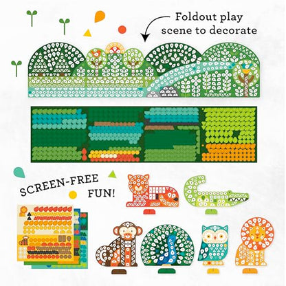 Petit Collage Mosaic Sticker Activity: Animal Friends