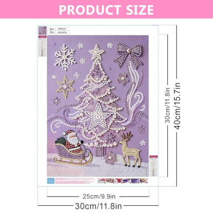 Christmas tree Pearl Art Kits for Adults,Pearl Diamond Painting 12x16In - color: DP04372