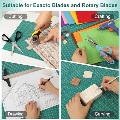 THMINS Self Healing Cutting Mat, 24 x 36 in, Green Cutting Mat,A1 | 5 Ply, Double Sided - size: 24"×36"